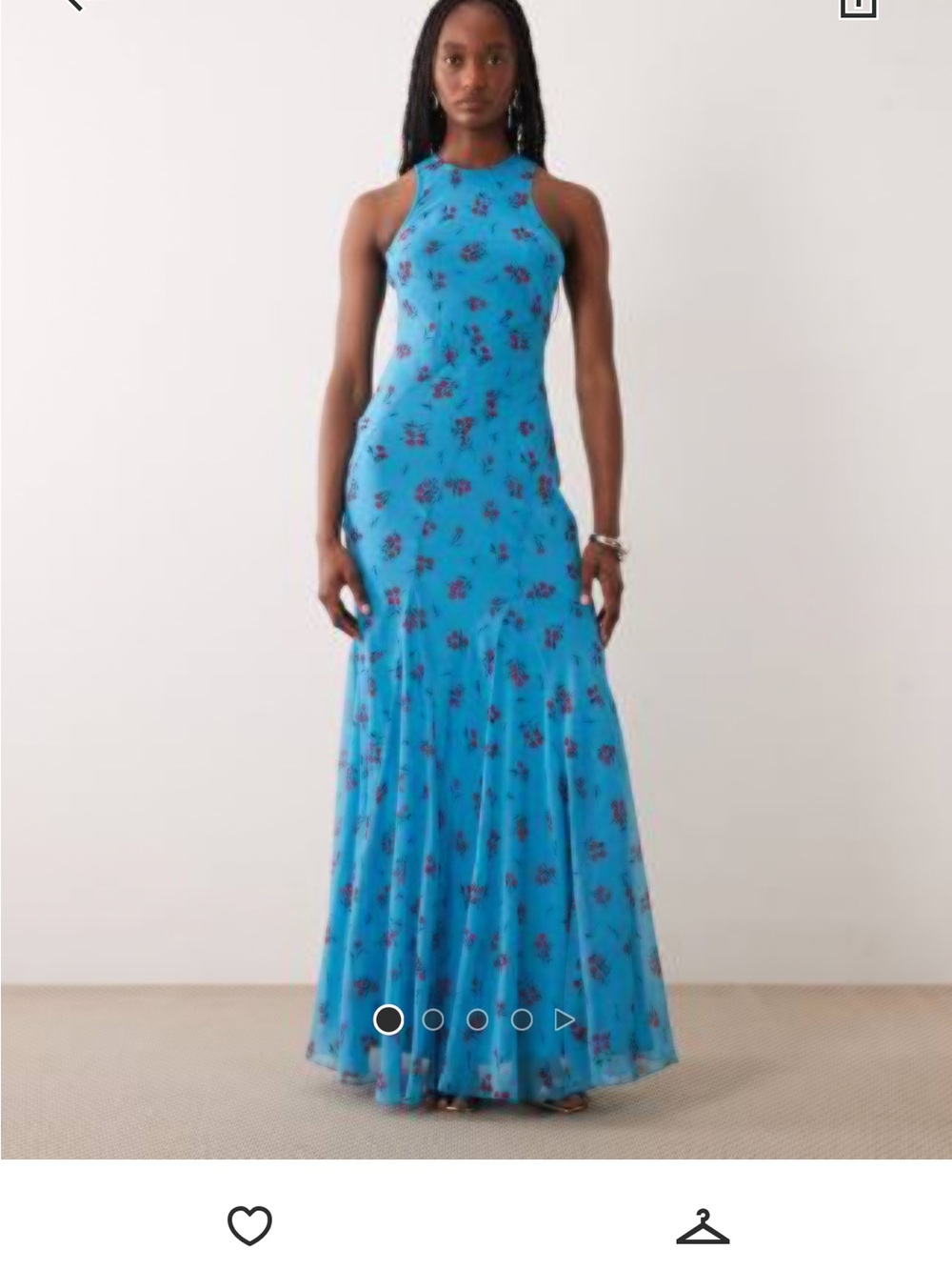 Blue Floral Maxi dress